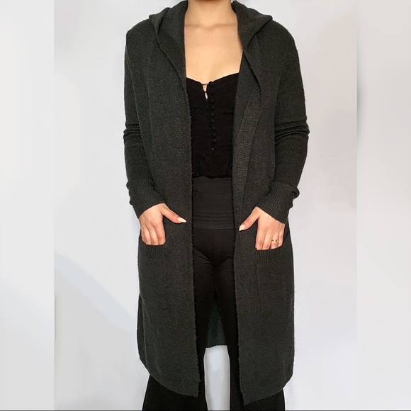 Forever 21 Sweaters - Charcoal Oversized Hooded Cardigan| NWOT|Forever21